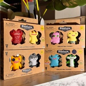 Fuggler Collectible Figures Figurine Set (8 Total)